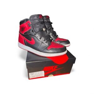 🔥 Nike Air Jordan 1 2016 Retro OG High Banned Bred MENS SZ 10 555088-001 🔥